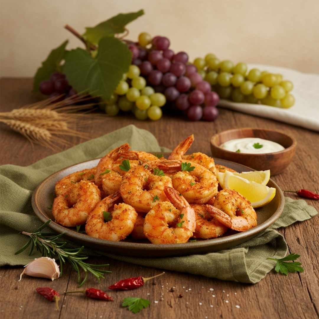 Camarones al ajo y pimentón