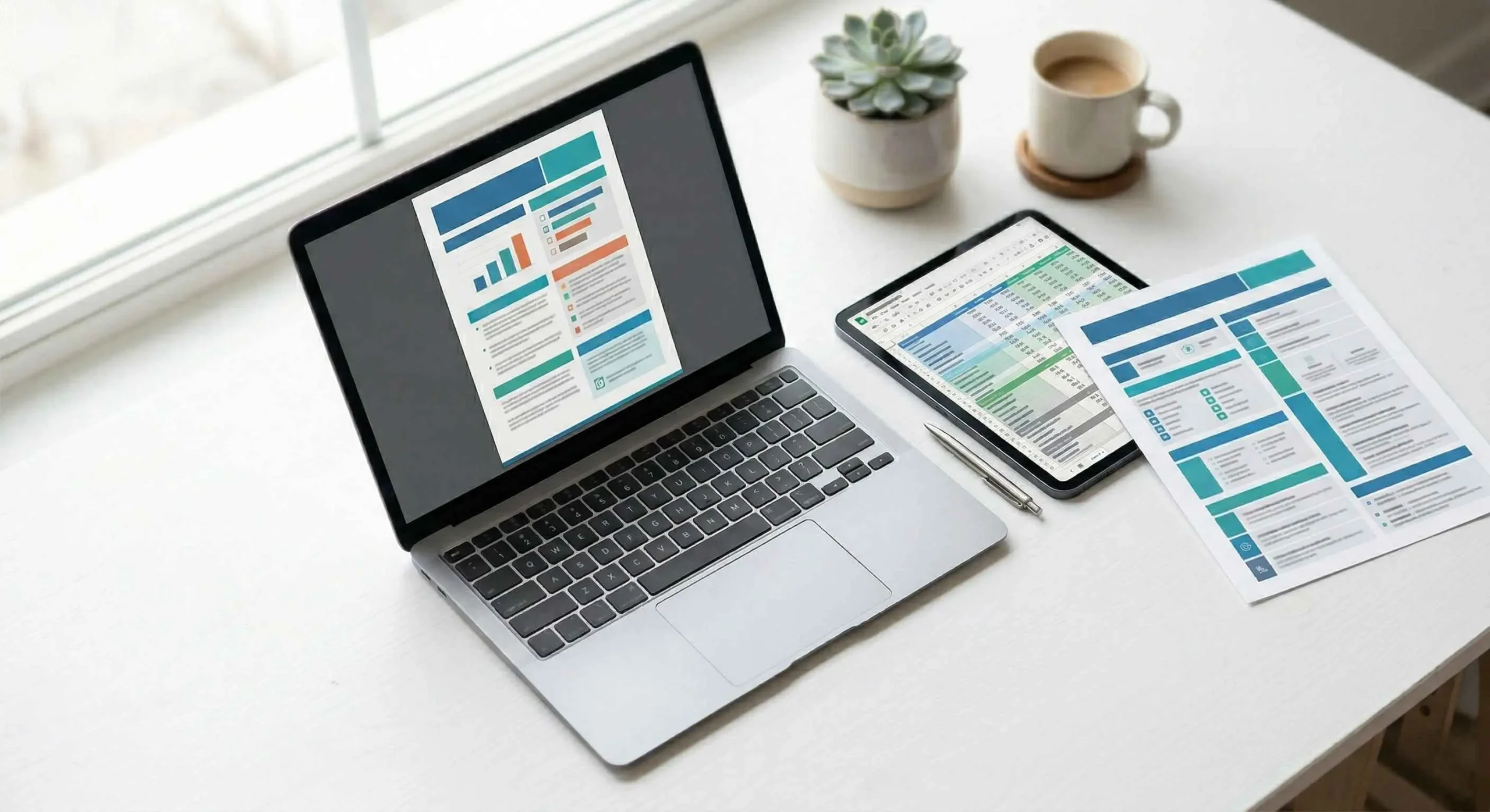 The AI Real Estate Agent Toolkit — PDF guide, spreadsheet, and cheat sheet displayed on laptop and tablet